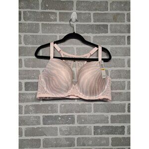 Paramour‎ Carolina Bra 42DD Zebra Print T-Shirt Bra NWT